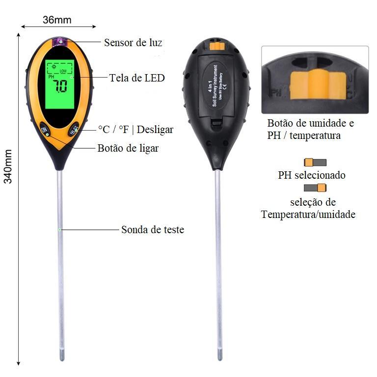 Medidor de PH do Solo - Soil Quality